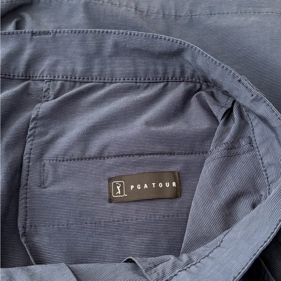 Men's PGA Tour Flat Front Navy Blue Golf Shorts | Size 36 Men’s - Picture 3 of 6